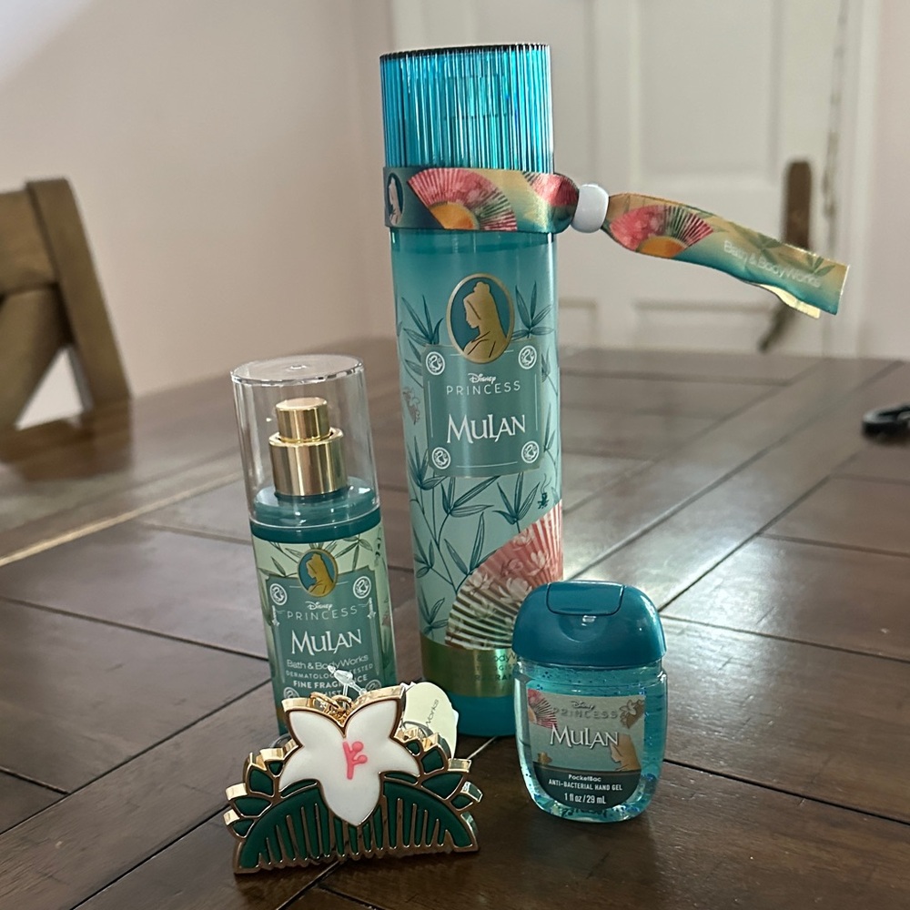 Bath and Bodyworks Disney collab Mulan Bath & Body Set